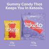 Kiss My Keto Candy Fish Friends — Low Sugar (1g), 80 Calories, Low Carb Candy Gummies with MCT Oil | Vegan Friendly, Non-GMO, Gluten Free Keto Sweets | 2g Net Carbs — 6 Individually Wrapped Packs