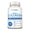Multi Collagen Pills - 180 Collagen Pills - Type I, II, III, V & X Collagen Capsules - Unique Blend of Collagen Peptides Capsules - Wild Fish, Eggshell, Chicken & Grass-Fed Beef Collagen Supplements