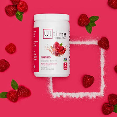 Ultima Replenisher Electrolyte Hydration Drink Mix Raspberry Flavor (90 Serving Canister)