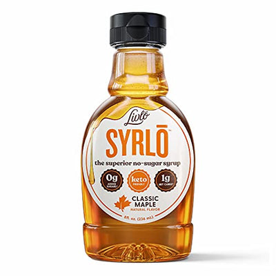 Livlo Sugar Free Keto Maple Syrup -  Low Carb & Keto Friendly Pancake Syrup - 1g Net Carbs & 10 Calories per Serving - Made with Allulose - Sugar Alcohol Free - Syrlō - 8oz