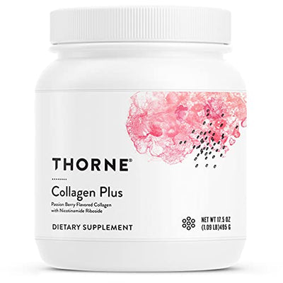 Thorne - Collagen Plus, Collagen Peptides Powder with Nicotinamide Riboside for Healthy Skin, Hair and Nails – 30 Servings – 17.5 Oz
