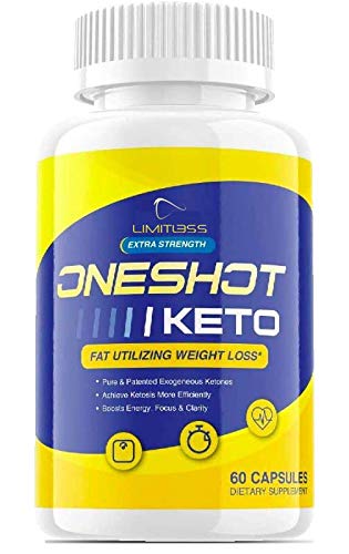 (Official) One Shot Keto, BHB Ketones, 1 Bottle Package, 30 Day Supply