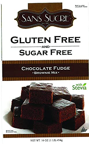 Sans Sucre Gluten Free and Sugar Free Chocolate Fudge Brownie Mix, 16 Ounce