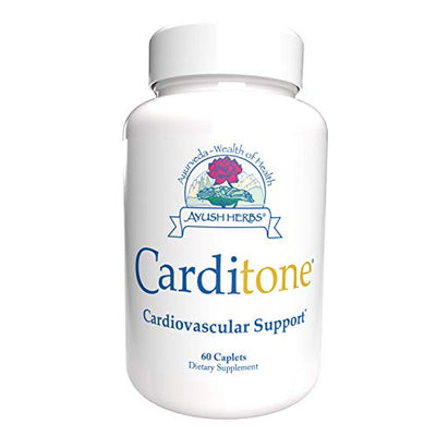 Ayush Herbs Carditone, Unbeatable Blood Pressure and Cardiovascular Support Herbal Supplement, 60 Tablets