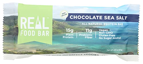 Real Food Bar Chocolate Sea Salt Protein Bar, 2.12 OZ