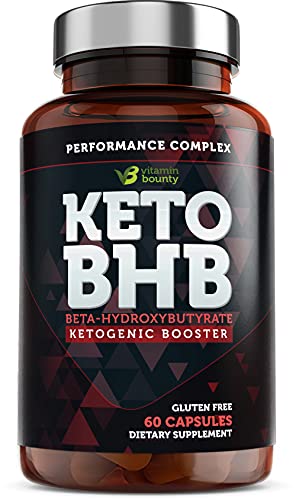 Keto BHB Exogenous Ketone Supplement - Beta Hydroxybutyrate Ketone Salt, Keto Pills - 60 Capsules