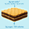 Rip Van Dark Chocolate Wafer Cookies - Keto Snacks - Non-GMO Snack - Healthy Snacks - Low Carb & Low Sugar (2g) - Low Calorie Snack - Vegan - 16 Count
