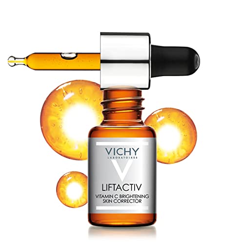 Vichy LiftActiv Vitamin C Serum and Brightening Skin Corrector, Anti Aging Serum for Face with 15% Pure Vitamin C, Hyaluronic Acid and Vitamin E, for Brighter, Firmer Skin