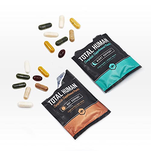 ONNIT Total Human - Daily Vitamin Packs for Men & Women (60 Pack) - 10x Your Multivitamin - Packed with Essential Vitamins, Minerals, Herbs & Amino Acids
