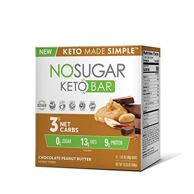 New! No Sugar Keto Bars – Vegan Keto Food Bars, Low Carb/Low Glycemic, 0 grams of Sugar, All Natural, 9g of Plant Based Protein, 13g of Fats per Bar, Only 3g Net Carbs, #LCHF