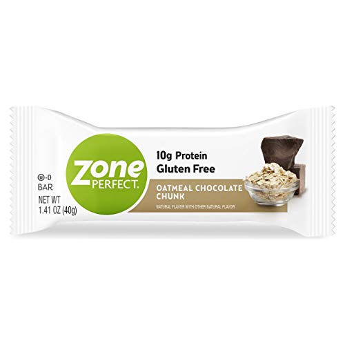 ZonePerfect Protein Bars, Oatmeal Chocolate Chunk, 10g of Protein, Nutrition Bars with Vitamins & Minerals, Great Taste Guaranteed, 20 Bars
