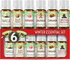 Winter Essential Oil Set of 6 Fragrance Oils - Christmas Wreath Pine, Vanilla, Peppermint, Cinnamon, Sugar Cookie, and Gingerbread by Good Essential Oils