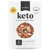 Keto Pizza Crust Zero Carb Mix - New Vegan Recipe, Keto, and Gluten Free Pizza Baking Mix - 0g Net Carbs Per Slice - Easy to Bake - No Nut Flours - Makes 1 Pizza (8.4oz Mix)