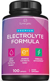 Premium Electrolyte Capsules – Support for Keto, Low Carb, Rehydration & Recovery - Electrolyte Replacement Tablets – Includes Electrolyte Salts, Magnesium, Sodium, Potassium – 100 Capsules