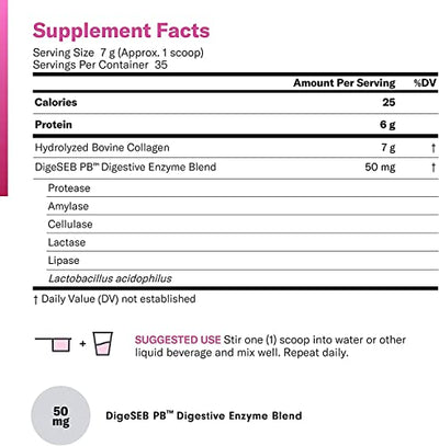 Collagen Peptides Powder - Enhanced Absorption - Supports Hair, Skin, Nails, Joints and Post Workout Recovery - Hydrolyzed Protein - Grass Fed, Non-GMO, Type I and III, Gluten-Free, Unflavored
