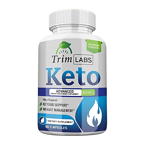 Trim Labs Keto Pills - Trim Labs Keto Advanced - Trim Labs Keto Capsules - Trim Labs Keto 800MG (60 Pills - 1 Month Supply)