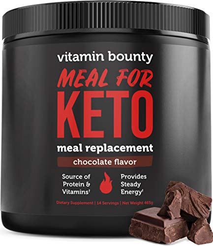 Keto Protein Powder - Chocolate Meal for Keto - Only 2g net Carbs - 14 Servings