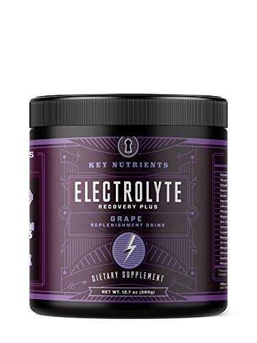 Electrolyte Powder, Grape Hydration Supplement: 90 Servings, Carb, Calorie & Sugar Free, Delicious Keto Replenishment Drink Mix. 6 Key Electrolytes - Magnesium, Potassium, Calcium & More.