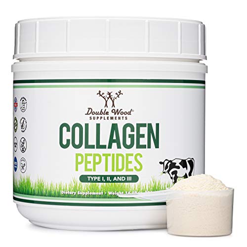 Hydrolyzed Collagen Peptides Protein Powder - Keto - 16.08oz - Multi Type 1, 2, and 3 (Grass Fed Bovine Source)(Colageno Hidrolizado) for Women and Men, Unflavored - No Clump with Scoop
