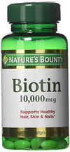 Nature's Bounty Biotin 10,000 mcg, Rapid Release Softgels 120 each