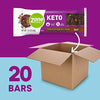 Zone Perfect Keto Bars, Keto Snack, 20 Bars, 4g Net Carbs, 2g Sugars, with Fat for Energy, Great Taste Guaranteed, Chocolate Hazelnut Cookie, 5 Bars per Box (20 Count)