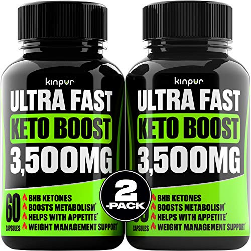 (2 Pack) Complete Keto Pills - Advanced Weight Management, Energy, and Appetite Support - Keto Fast BHB Exogenous Ketones Supplement for Improved Focus and Stamina - 120 Keto Diet Pills Total