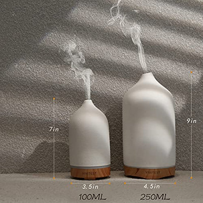VIVITEST Ceramic Diffuse,Stone Essential Oil Diffuser, Ultrasonic Aromatherapy Diffusers (100ML)