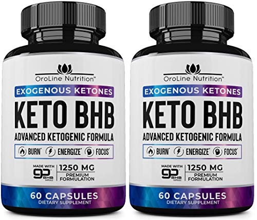 Keto Pills - [2 Pack | 120 Capsules] Advanced Keto Burn Diet Pills - Best Exogenous Ketones BHB Supplement | Keto BHB Diet Pills for Women and Men - Max Strength Boost