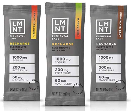 LMNT Keto Electrolyte Drink Mix | Paleo Hydration Powder | No Sugar, No Artificial Ingredients | Fiesta Pack | 12 Stick Packs