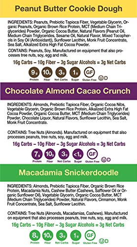 Zing Keto Low Carb Protein Bar | Keto Variety Pack, 12 Count | 3 Amazing Flavors | 7-9g Protein, 3g Net Carbs, 1g Sugar | Vegan, Gluten-Free, No Added Sugar | Created by Professional Nutritionists