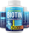 Biotin Keratin & Collagen Capsules - Made in USA - Natural Fish Collagen, Keratin & Biotin for Hair Growth - Biotin & Collagen Vitamins with Multi Collagen Peptides for Hair Loss, Skin & Nails