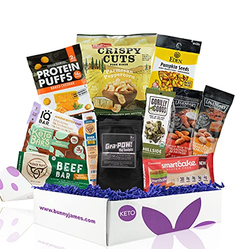 KETO Snack Box: Best Keto Sampler Snacks and Treats - Low Carb (5G or less) Low Sugar, High Fat Keto Friendly Snacks- Great Keto Care Package
