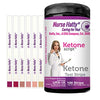 Nurse Hatty - Keto Strips – Fresh – USA-Made – High-Performance for Ketogenic Diet (100ct. Reg. Length Ketone Test Strips)