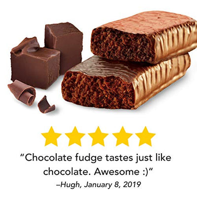 think! High Protein Bars - Chocolate Fudge, 20g Protein, 0g Sugar, No Artificial Sweeteners, GMO Free, 2.1 oz bar (10 Count)