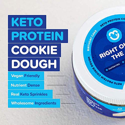 Gourmet Keto Snacks - Healthy Edible Cookie Dough, High Protein Vegan Low Carb Paleo Snack Food for Kids & Adults | Zero Sugar Added Diabetic Friendly Sweets, Gluten Grain & Dairy Free | Dessert Foods