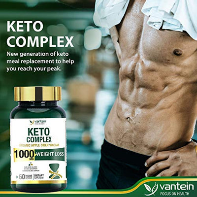 Keto Pills, 60 Capsules Fat Burner & Weight Loss Supplement Formula Keto Burn Diet Pills, Women Men Appetite Suppressant Increases Energy Support, 30 Day Supply
