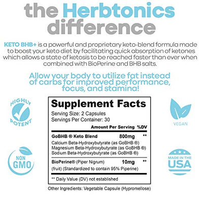 High Strength Keto Bhb Diet Pills with Bioperine for Enhanced Absorption (2 Pack) Vegan Capsules Keto bhb Supplement for Women and Men