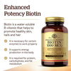Solgar Biotin 1000 mcg, 250 Vegetable Capsules - Supports Healthy Skin, Nails & Hair - Energy Metabolism - Enhanced Potency - Non-GMO, Vegan, Gluten Free, Dairy Free, Kosher, Halal - 250 Servings