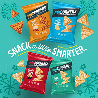 Popcorners Snacks Gluten Free Chips, 20 Count (Pack of 1)(Assortment may Vary)