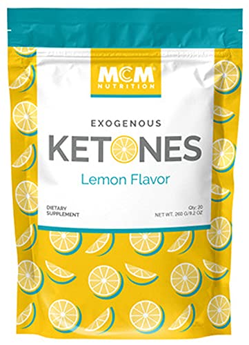 Exogenous Ketones Powder and BHB (Lemon) - Ketone Drink for Ketosis & Boosts Energy –– Keto Drink Mix - Fast Acting Ketosis Packets - Ketones Supplement for Ketosis (20 Keto Packets) by MCM Nutrition