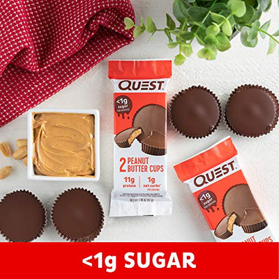 Quest Nutrition High Protein Low Carb, Gluten Free, Keto Friendly, Peanut Butter Cups, 17.76 Ounce