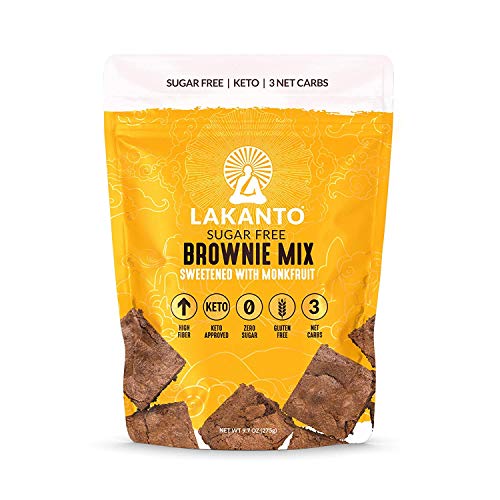Lakanto Sugar-Free Brownie Mix | 3 net Carbs | (Gluten-Free, 16 Servings)