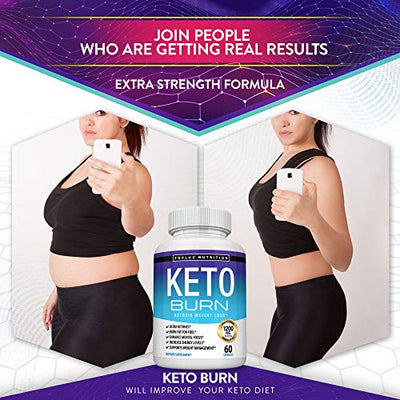Keto Burn Pills Ketosis Weight Loss - 1200 Mg Ultra Advanced Natural Ketogenic Fat Burner Using Ketone Diet Boost Energy Focus & Metabolism Appetite Suppressant Men Women 60 Capsules Toplux Supplement