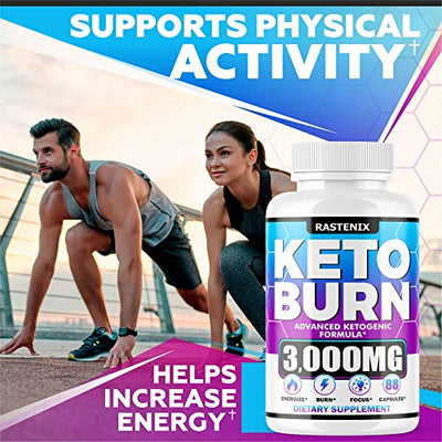 Keto Diet Pills - (2-Pack | 176 Capsules) - Keto Pills for Keto Burn & Energy - Perfect Keto Fast Bhb Capsules with Apple Cider Vinegar for Weight Managment - Vegan Keto Fit Advanced Formula