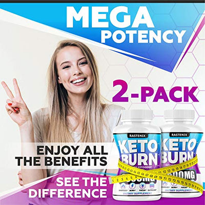 Keto Diet Pills - (2-Pack | 176 Capsules) - Keto Pills for Keto Burn & Energy - Perfect Keto Fast Bhb Capsules with Apple Cider Vinegar for Weight Managment - Vegan Keto Fit Advanced Formula