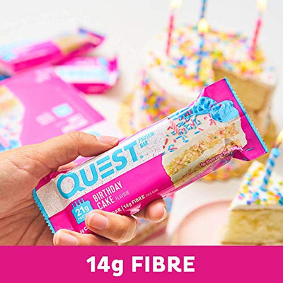 Quest Nutrition Birthday Cake - High Protein, Low Carb, Gluten Free, Keto Friendly, 12 Count