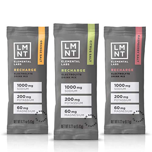 LMNT Keto Electrolyte Drink Mix | Paleo Hydration Powder | No Sugar, No Artificial Ingredients | Variety Pack | 12 Stick Packs
