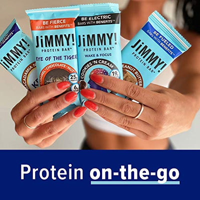 JiMMY! Keto Macadamia Nut, Keto Friendly Bar, 16g Fat, 4g Net Carbs, High Fats and Low Net Carbs, Grain and Gluten Free, 12 Count, Packaging May Vary…