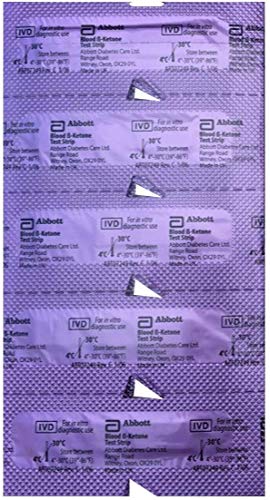 Precision Xtra Blood Ketone Test Strips, Unboxed, Sealed, 100 Test Strips