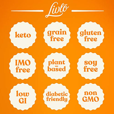 Livlo Keto Nut Granola Cereal - 1g Net Carbs - Grain Free & Gluten Free - Keto Friendly Low Carb Healthy Snack - Paleo & Diabetic Friendly Food - Cinnamon Almond Pecan, 11oz